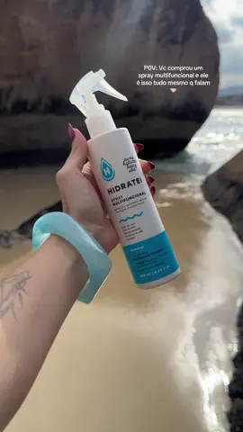 meu cabelo pós água do mar L I N D O por conta dele >>> 🌟🌟 fora que protege demais, vale cada centavo
