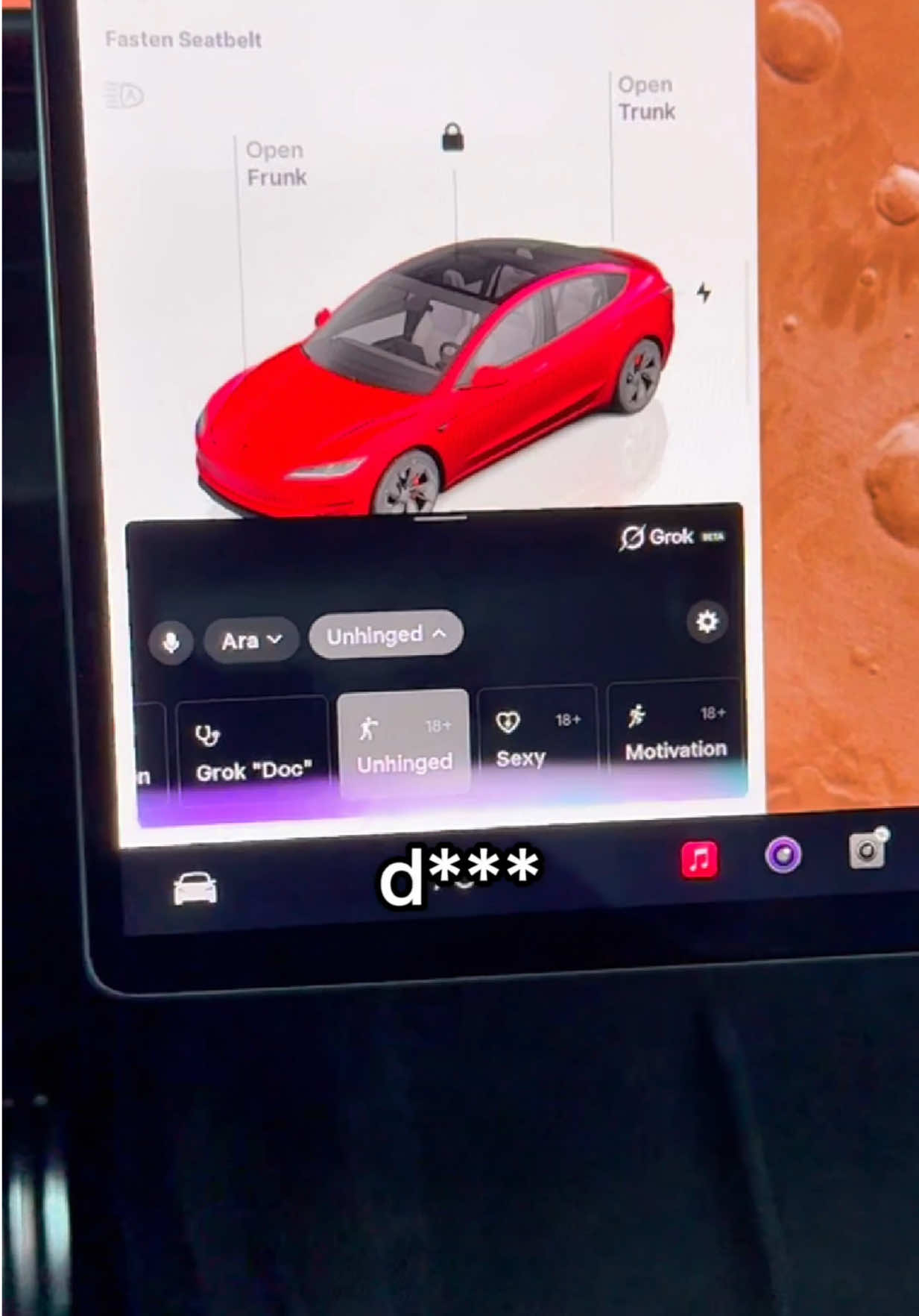 my tesla’s new AI just LOST it 😂 wait till the end #tech #gadget #tesla #grok #elon 
