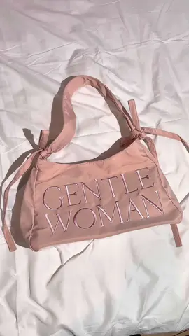 Can we talk about how pretty this Gentle Woman ribbon bag is? Fits everything I need without the bulk!  #gwribbonbag #fashionhacks #diyfashion #bagaccessories #gentlewoman #creatorsearchinsights #gentlewomanbag 