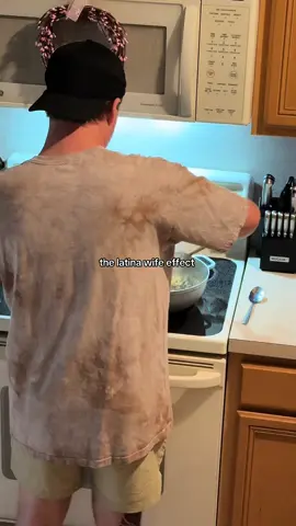 Josh was feeling very Puerto Rican today lol ✨ #latinawife #puertorican #pernil #arrozcongandules #latina 