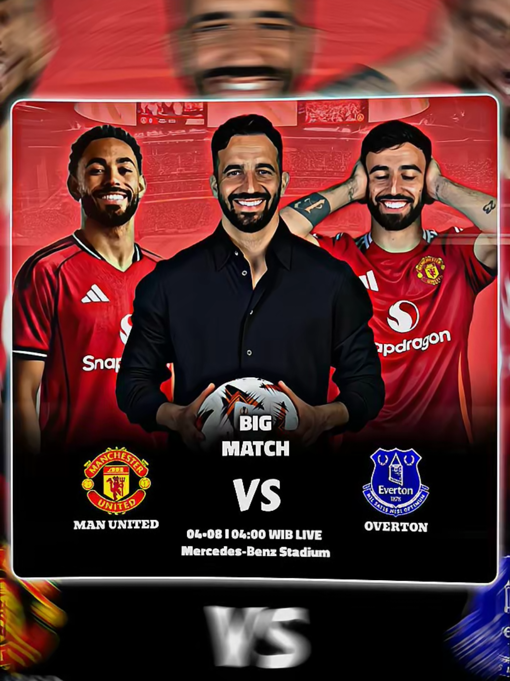 MATCH DAY !! Prediksi skor sesuai baterai hp wir?  #manchesterunited #vs #everton #frendlymatch #foryoupage #4you #fyp #pesonatimnas🦅 