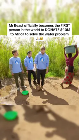 Mr Beast officially becomes the FIRST person in the world to DONATE $40M to Africa to solve the water problem  🙏🏻🥹 #mrbeast #teamwater