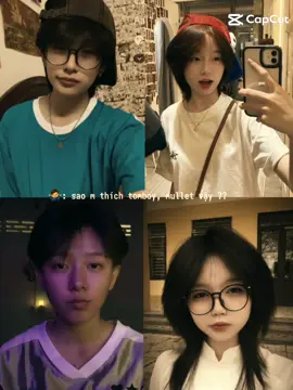 idoll toiii#xh #xhuong #tomboy #mullethaircut #mullet 
