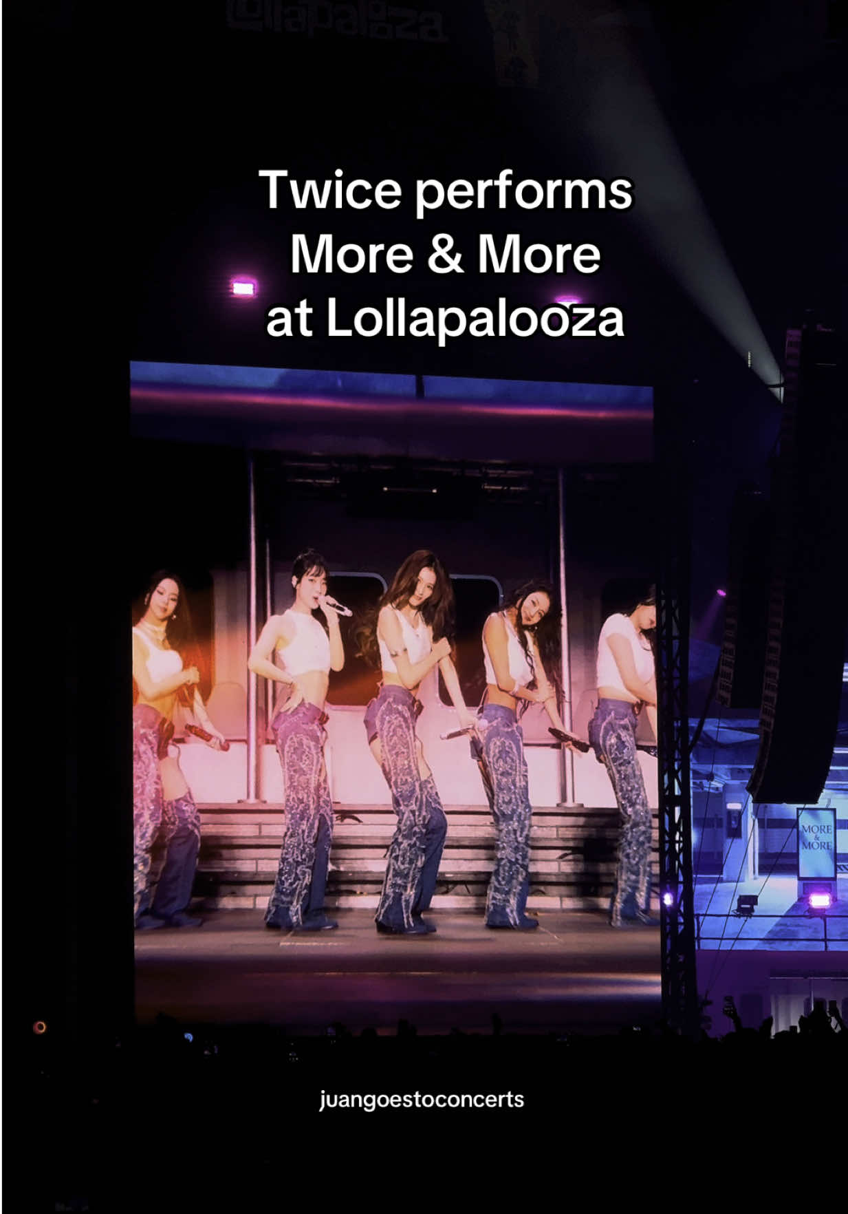 MORE & MORE #twice #lollapalooza #twicepalooza #lolla #chicago #kpop #fypシ 