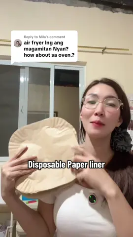Replying to @Mila pwede din po sa oven #airfyerliner #paperliner #ovenliner #affordable 