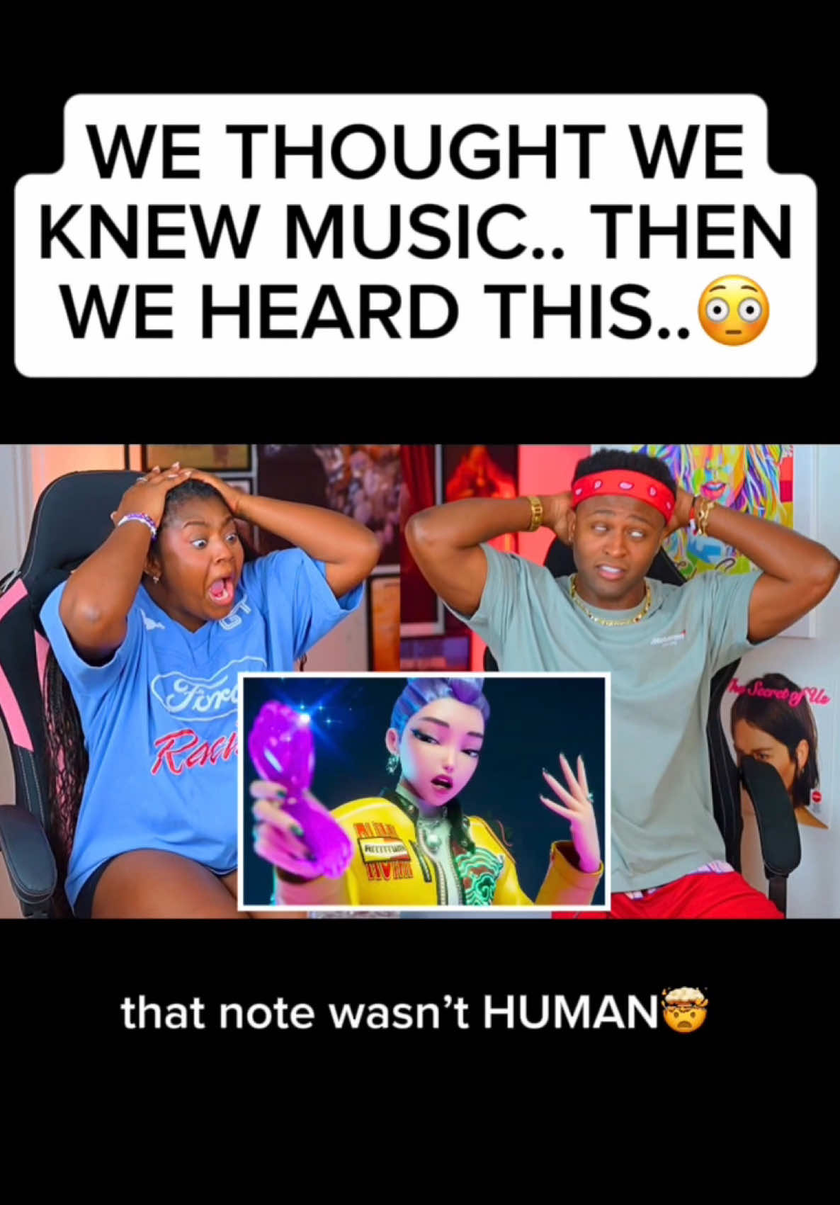 How did she do that?😳 I think  it’s time for us to watch the movie😂🔥 Our extended reactions to Takedown, What It Sounds Like & Soda Pop are on our Patreon‼️ #kpopdemonhunters #golden #sodapop #sajaboys #rumi #zoey #netflix #reaction #terryandkaniyia #kpop #blackpink #howyoulikethat #jump #youridol #free 