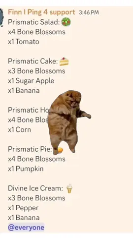 prismatic recipes in grow a garden#robloxfyp #roblox #growagarden #fyp 