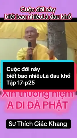 Tập 17-25 || PHÁP MÔN TỊNH ĐỘ  Cuộc đời này  biết bao nhiêuLà đau khổ NAM MÔ BỔN SƯ THÍCH CA MÂU NI PHẬT 🙇🙇🙇 A DI ĐÀ PHẬT 🙇🙇🙇#nammobonsuthichcamauniphat #phatadida #sưthichgiackhang #giangphap #LearnOnTikTok 
