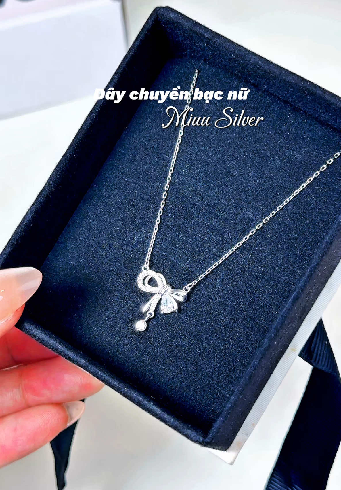 Món trang sức mà cô gái nào cũng muốn được nhận 💋💕#miuusilver #trangsuc #daychuyen #daychuyennu #daychuyenbac #tiemtaphoacuachannie #xuhuong 