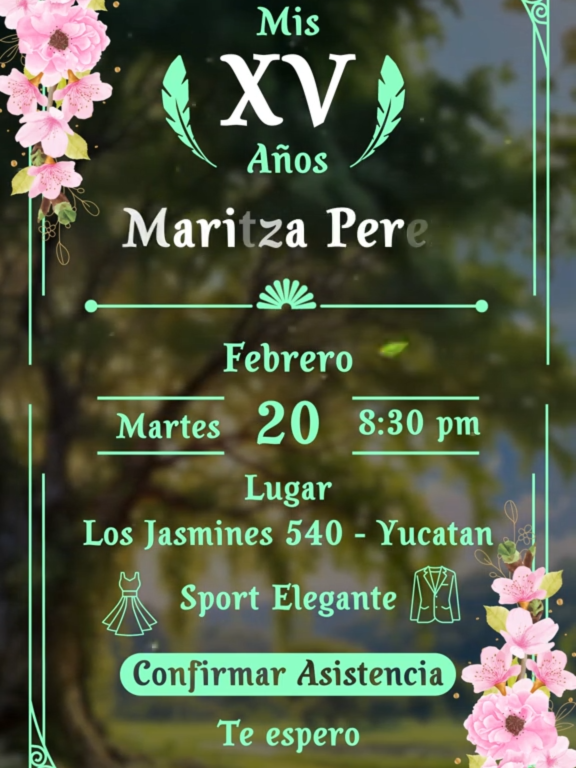 INVITACION DIGITAL 15 AÑOS Turquesa #invitacionesdigitales #turquesa  #15años #fiesta #invitacion15años #eventoespecial #diseñoelegante #invitacionespersonalizadas #quinceañera