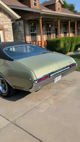 Wouldn't mind if she had a little more power, but man I love this car! #Cutlass #68 #Classic #Vintage #musclecar #Oldschool #carsoftiktok #Cars #Automotive 