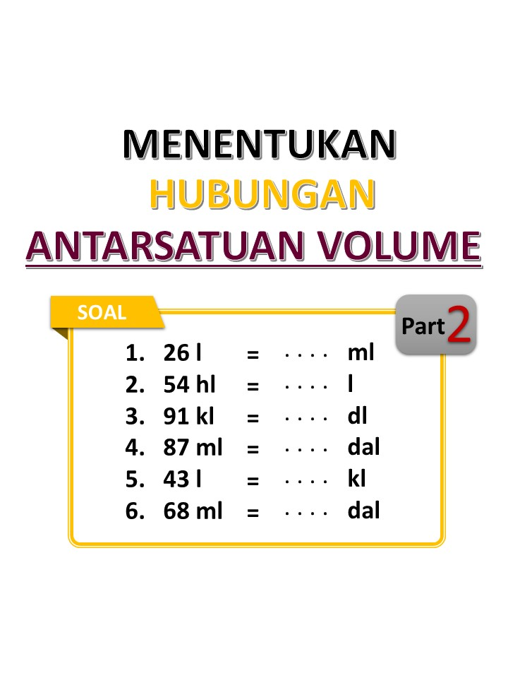 MENENTUKAN HUBUNGAN ANTAR SATUAN VOLUME PART 2 #satuan #satuanpanjang #satuanmassa #satuanberat #satuanwaktu #satuanluas #satuanvolume #hubunganantarsatuanpanjang #hubunganantarsatuanluas #hubunganantarsatuanvolume #hubunganantarsatuanwaktu #hubunganantarsatuanberat #konversisatuan #konversisatuanpanjang #konversisatuanwaktu #konversisatuanberat #konversisatuanmassa #konversisatuanvolume #konversisatuanluas #viral #viralvideo #viraltiktok