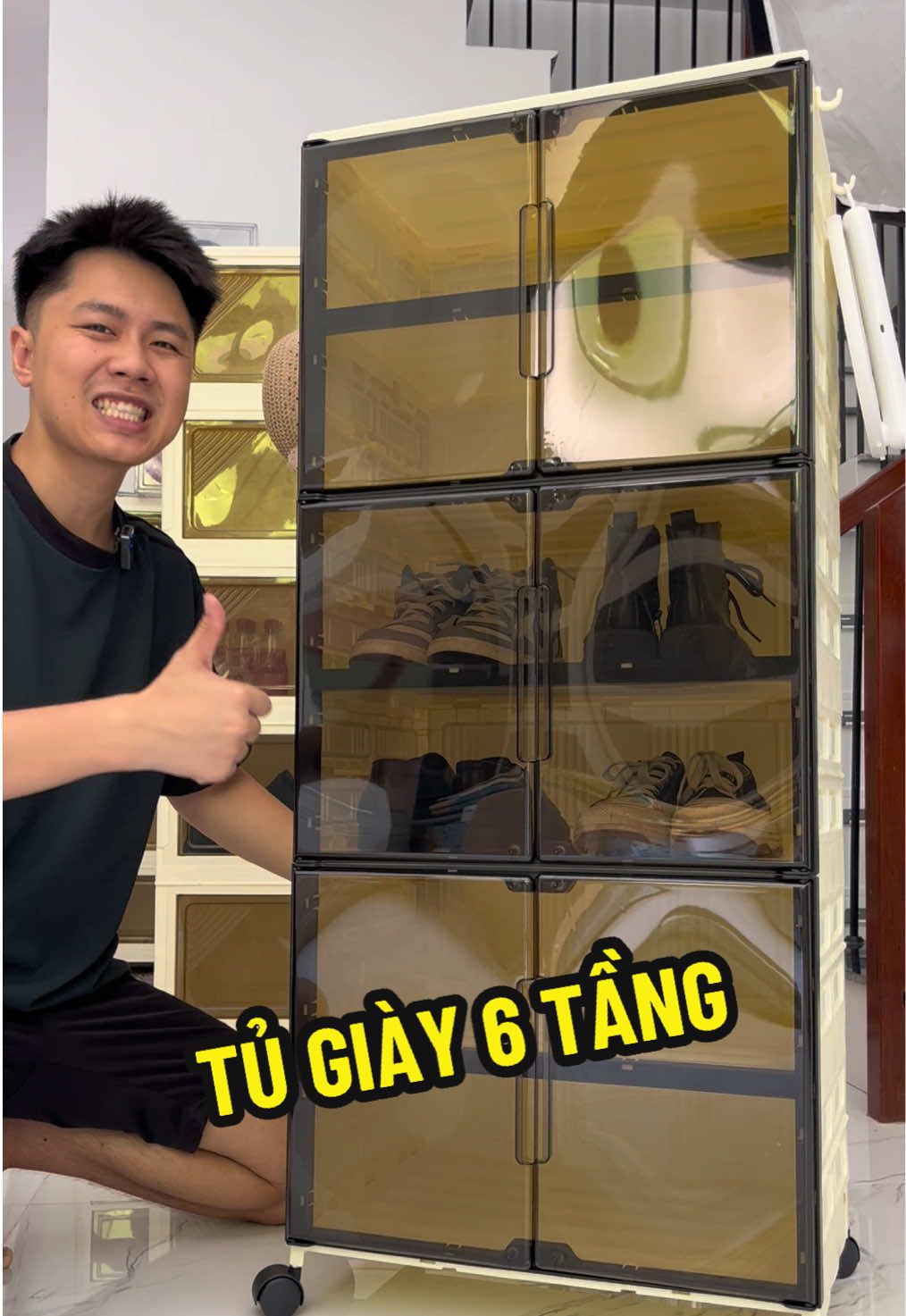 Tủ đựng giày 6 tầng 12 đôi bằng nhựa PP trong suốt siêu đẹp. Có thể sử dụng để túi sách, mỹ phẩm nước hoa, đồ lưu niệm,... #ngancogang #hopdunggiay #kegiaydep #kegiaydepdanang #kegiay #xuhuong