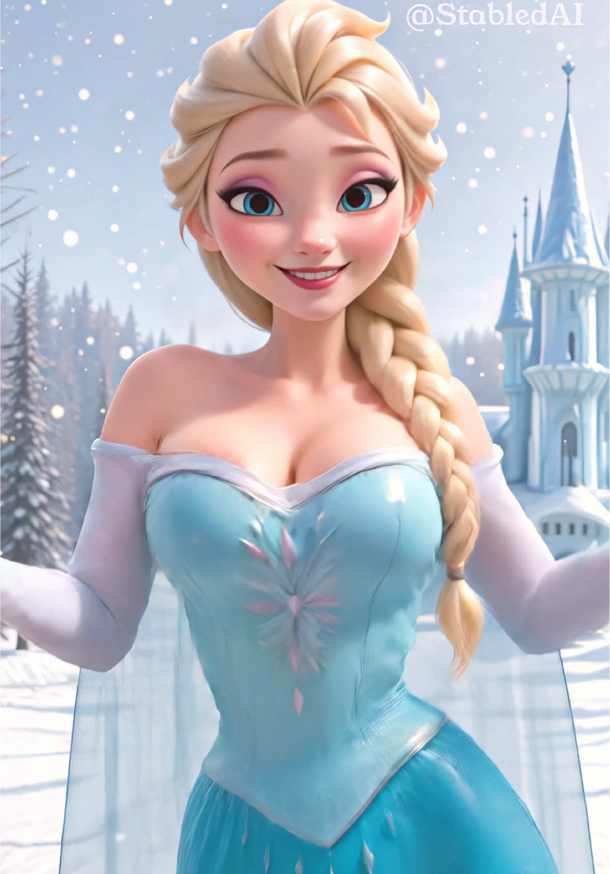 Frozen - Elsa #frozen #elsa #dance #trend #edit #disney #cartoon 