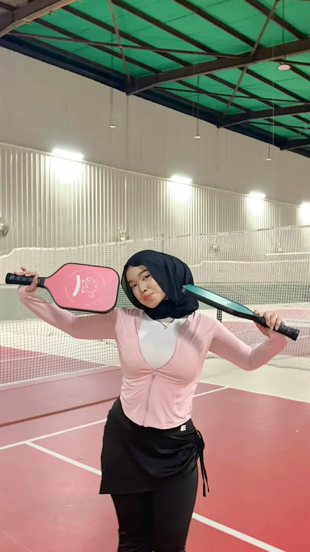Just another day on the pickleball court🎀