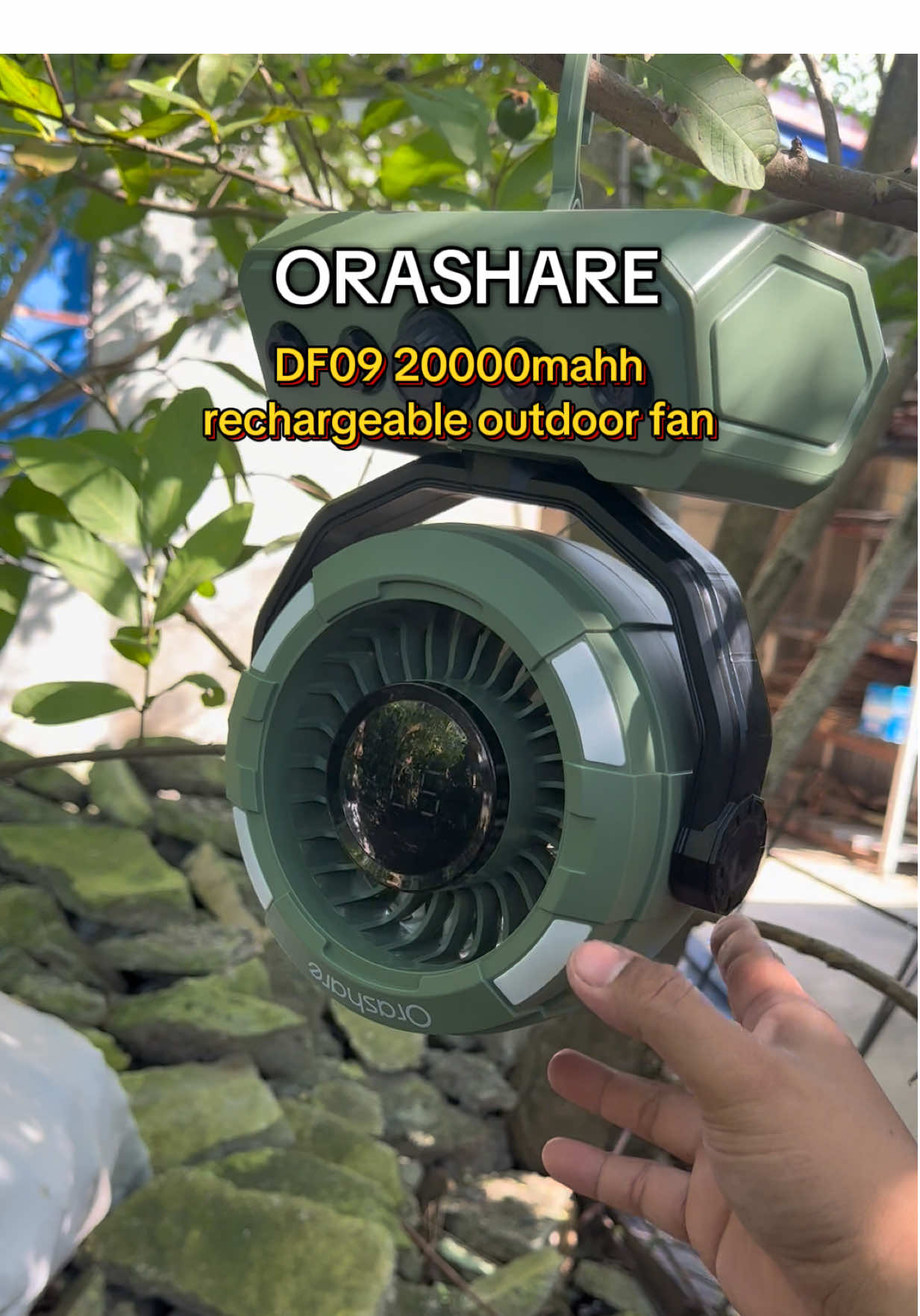 orashare DF09 20000mah outdoor fan #outdoorfan #fan #deskfan #orashare #orashareoutdoorfan