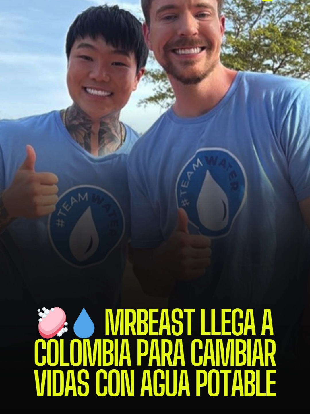 🧼💧 MRBEAST LLEGA A COLOMBIA PARA CAMBIAR VIDAS CON AGUA POTABLE. 🔥 ¡MrBeast está en Colombia y viene a CAMBIAR VIDAS! El reconocido youtuber llega a La Guajira con su proyecto #TeamWater para llevar agua potable a miles de personas que la necesitan desesperadamente 💧❤️ Una acción que demuestra el verdadero poder de las redes sociales cuando se usan para servir. 🙌 ¿Qué opinas de esta iniciativa? ¿Te gustaría verlo en otras regiones del país? 📍MIRA lo que está pasando en La Guajira 🔥👇 #mrbeast #mrbeastchallenge#MrBeastEnColombia #LaGuajira #AguaParaTodos #MrBeast #TeamWater #NoticiasVIBRA #AguaPotable #ColombiaEsViral #AcciónHumanitaria #InfluencersConPropósito #NoticiasColombia #CambioReal #ViralColombia #PozosDeAgua #NoticiasPositivas #FuerzaGuajira #CreadoresQueInspiran #YoutubersPorElMundo #ContenidoConValor #VibraConImpacto
