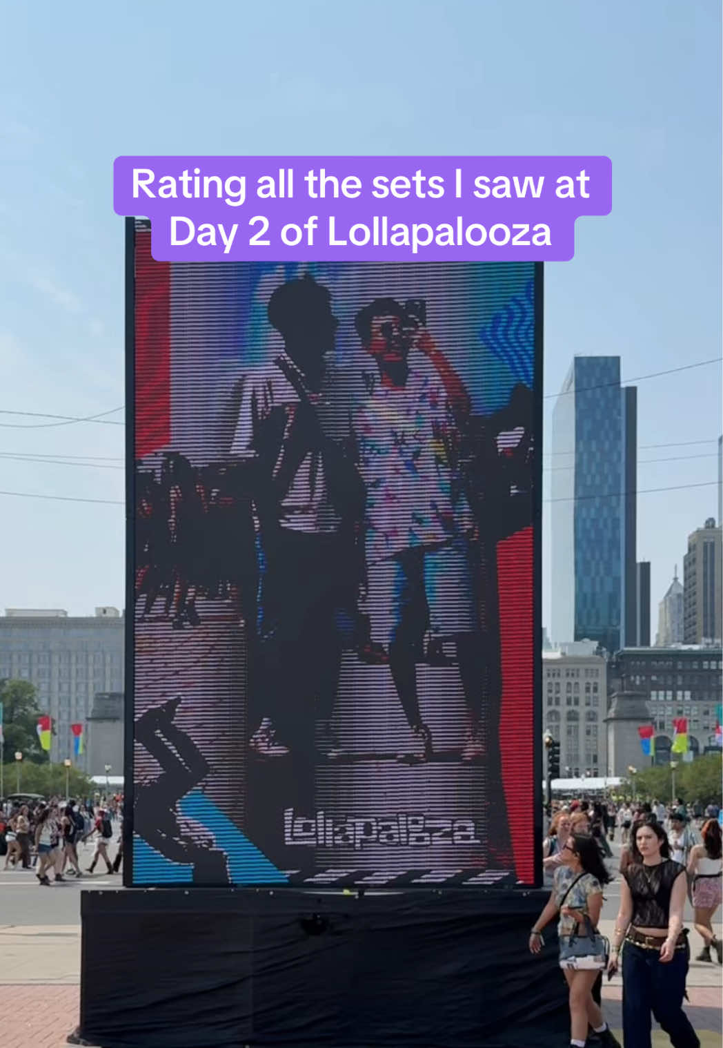 Rating all the sets I saw at Day 2 of Lollapalooza !! this was an amazing day of good music, I was super satisfied #chicago #lollapalooza 