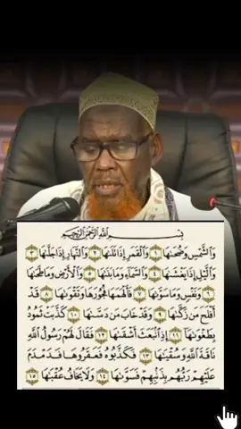 قوله: ( وَالشَّمْسِ وَضُحَاهَا ) قسم أقسم ربنا تعالى ذكره بالشمس وضحاها؛ ومعنى الكلام: أقسم بالشمس، وبضحى الشمس. ... والشمس والنهار، وكان يقول: الضحى: هو النهار كله.#quran #❤️❤️❤️ 