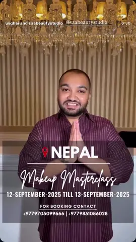 Book your seat now …. #saabeauty #contentcreator #uvghai #uvghaimakeup #nakeupclass #certified 