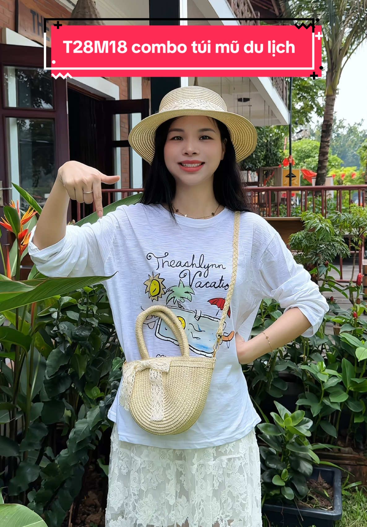 Mã T28M18 combo túi mũ du lịch #muataitiktokshop #review #combo #tuicoidibien #mucoidibien 