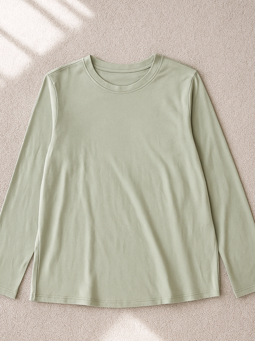 Zalmore Basic Women Oneck Longsleeve Premium Cotton - Kaos Wanita #kaos #kaoslenganpanjang #kaospolos #kaoswanita #kaoskekinian #kaosgym #outfit #diskon