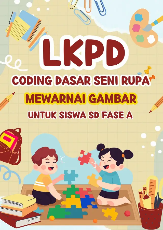 Contoh Lembar Kerja Coding Dasar Mata Pelajaran Seni Rupa untuk siswa SD Fase A Kelas 1. Semoga bermanfaat!  #lkpd #seni #senirupa #sekolah #sekolahdasar #kelas #kelastiktok #guru #gurutiktok #gurusd #pembelajaran #pembelajarankreatif #kurikulummerdeka 
