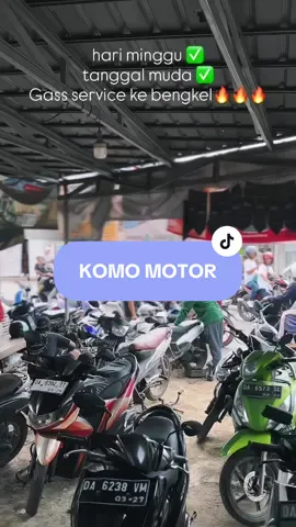 Mumpung hari minggu, tanggal mudaa gasss saja service motor ke komo motor 😍🔥#servicemotor #bengkelmotor #bengkelmotor #spearpartmotor #bengkelbjm 