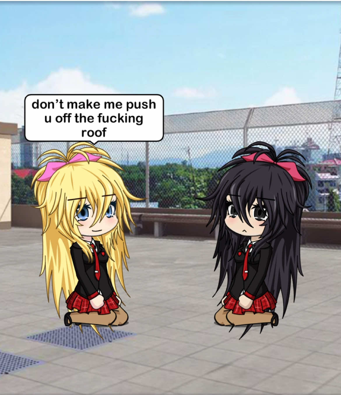 S2 ep4💋 (tiktok it’s just a series, nothing is real.) #classofomg #charlotteandjuliet #violet #gachalife #gachastudio #cutiearu_333 #hellokitty #fypp #gacha #capcut #fypシ゚ 