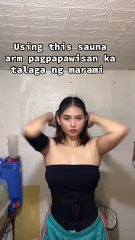 One of the best tools to use if you want to achieve slim arms try this out sauna arm #armsexercise #fitnessjourney #homeworkout #mobility 