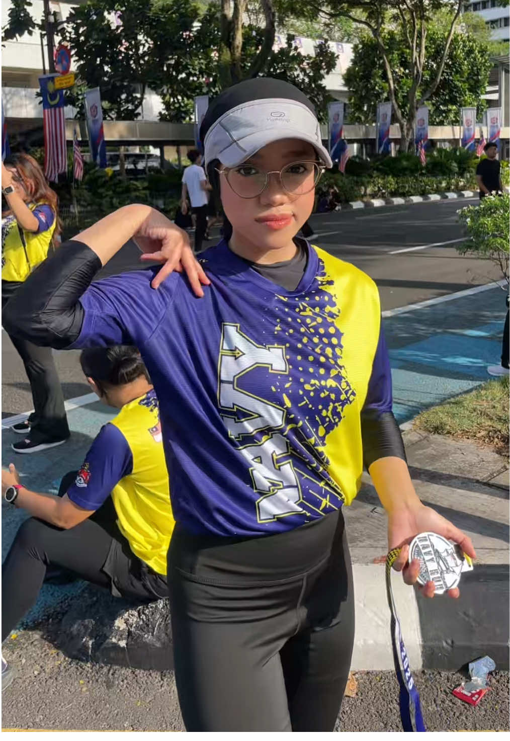 Navy Run 2025 was fun ! 🏃🏻‍♀️‍➡️🙌🏻💙  #navyrun2025 #tldm  #fypシ゚ #foryoupage #foryou @rusy 