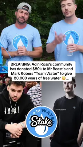 BREAKING: Adin Ross's community have donated $80k to Mr Beast's and Mark Robers 