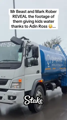 Mr Beast and Mark Rober REVEAL the footage of them giving kids water thanks to Adin Ross 😳... #mrbeast #markrober #adinross #teamwater 