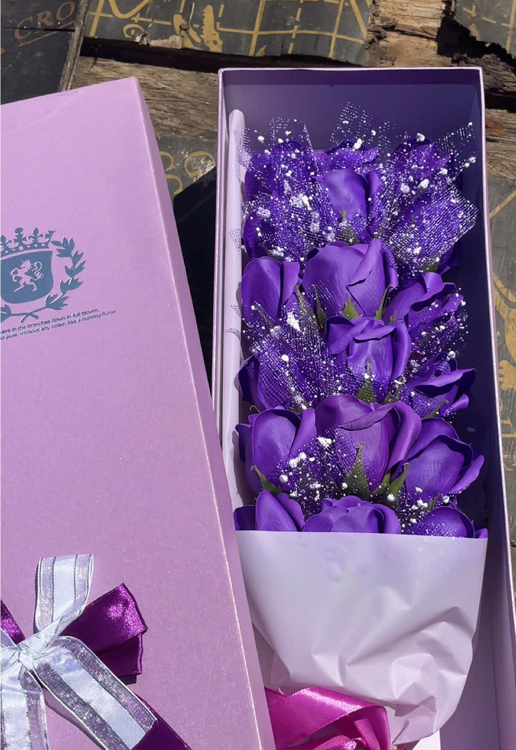 18 roses bouquet 💐💜 #flowers #rose #purple #giftideas #special #Love #bouquet 