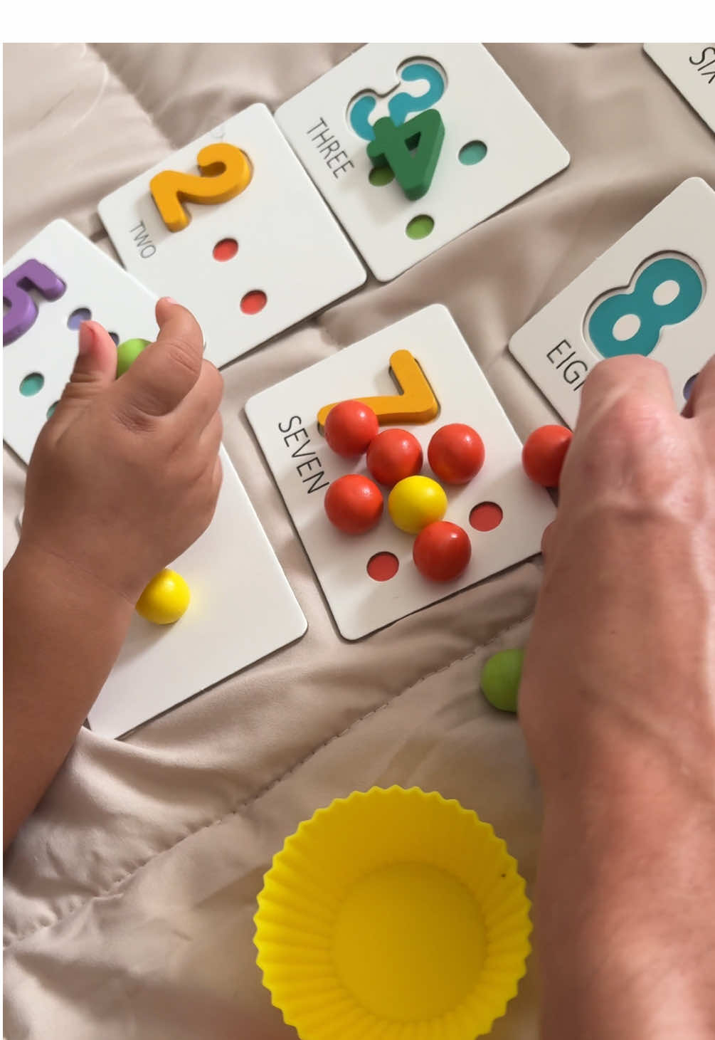 This might ruffle some feathers but please sit down with your little one and engage them with learning activities like this one. TURN THE TABLETS OFF 🥹##toddler##learning##homeschool##screenfree##activitiesforkids