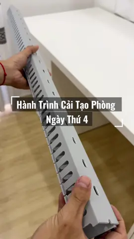 Ngày 4: Lắp máng nhựa đi dây điện gọn gàng #mangdidaydien #mangnhuadidaydien #unboxnhanh #setup 
