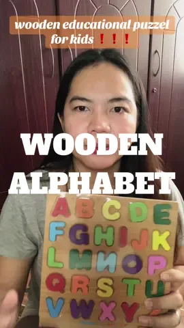 ABC alphabet digital puzzle wooden toys kid number letter shape matching jigsaw board 20x20 cm #woodentoys #alphabet #numbers #shapes #puzzle 
