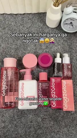 Free micellar water 😭 #glad2glow #glad2glowskincare #micellarwater 