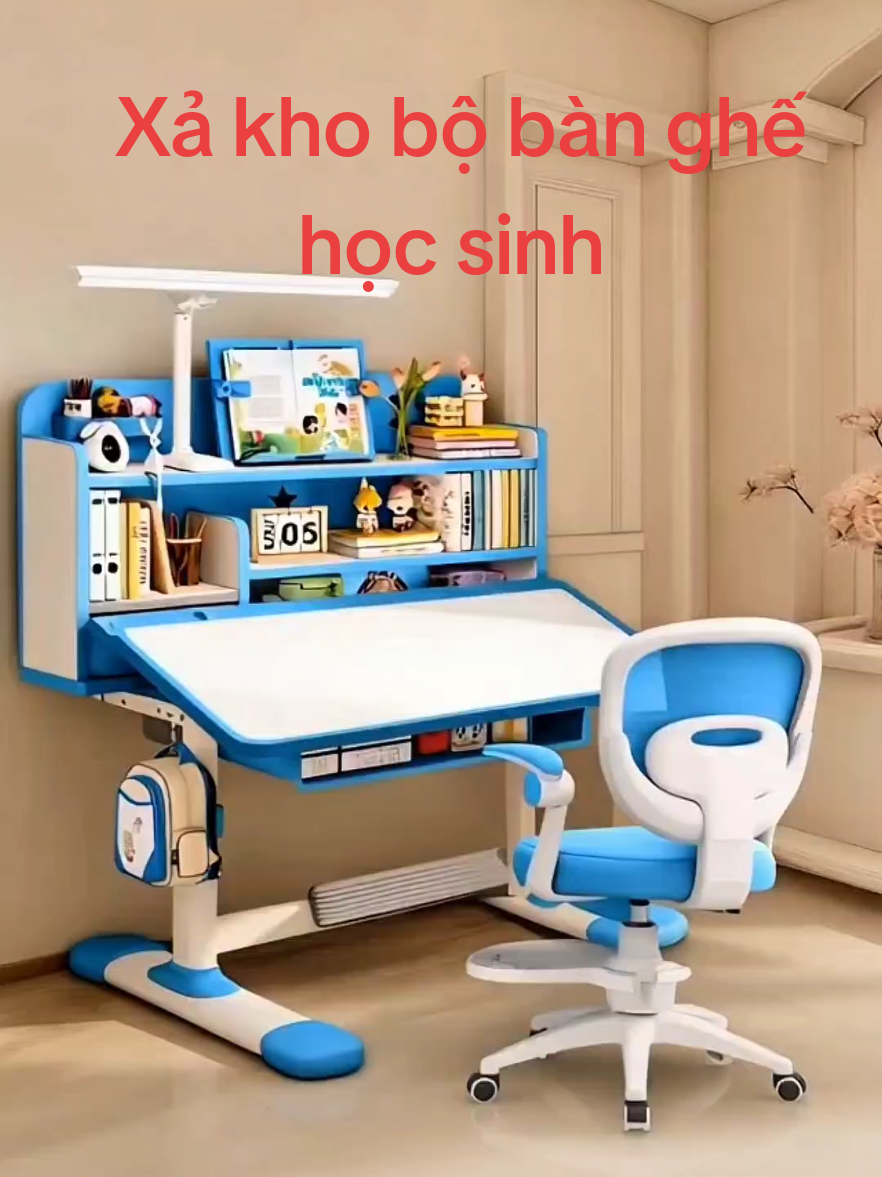 Bộ bàn học trẻ em E06 AKIKO Có kệ sách mới cho bé Nâng cấp ghế xoay 360 độ có bánh xe Nâng hạ linh hoạt. #BànHọcTrẻEm #BànGhếHọcSinh #BộBànHọcE06 #GhếXoay360 #KệSáchChoBé #BànGhếChoBéYêu #ChuẩnBịNămHọcMới #AKIKOChínhHãng #BànGhếThôngMinh #NộiThấtTrẻEm @Anh Thư shopht 
