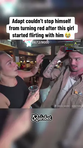 Adapt couldn’t stop himself from turning red after this girl started flirting with him 😭 #adapt #fazeadapt #fazeadaptclips #adaptive #clips #fazeclips #faze #fyp