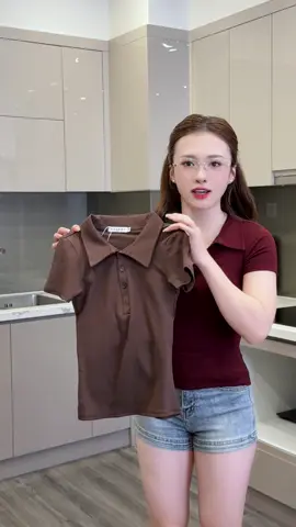 ( MỞ BÁN ) Áo Polo Phối Cúc#nguyễn_thuý_hiền 