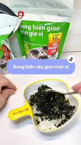 Top món ăn siêu nhanh cho bé.top 1 rong biển sấy giòn trộn vị nhà Ofood cho bé.ta nói thơm rong biển,trộn với cơm cho con ăn vừa tiết kiệm tgian,lại vừa ngon .mấy mom tham khảo thử nhen,giỏ hàng hóc trái video tui có nè #rongbientroncomchobe #rongbienchobe #rongbien 