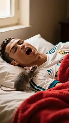 دخل فأر إلى فم رونالدو 😱🔥