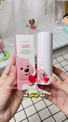 Mí bà dùng em này chưaaa, thử đi nhaa!! Muê lắm #pramy #xịtcốđịnhlớptrangđiểm #PramyxLoopy#pramyvietnam#xịtkhóamakeup 