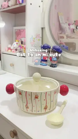 Bát sứ ăn mì siêu cute 🍰✨🐰🍒#xuhuong #unboxing #unbox #viral #batsu #batcute #review 