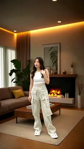 CELANA PANJANG CARGO KULOT WANITA HIGHWAIST BAGGY PANTS KEKINIAN CASUAL FORMAL NYAMAN