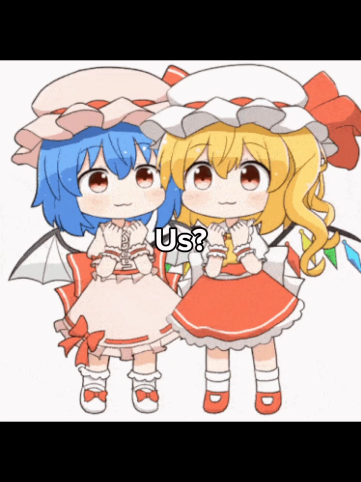 Finally got something to post #US #friend #friendship #touhou #touhouproject #remiliascarlet #flandrescarlet 