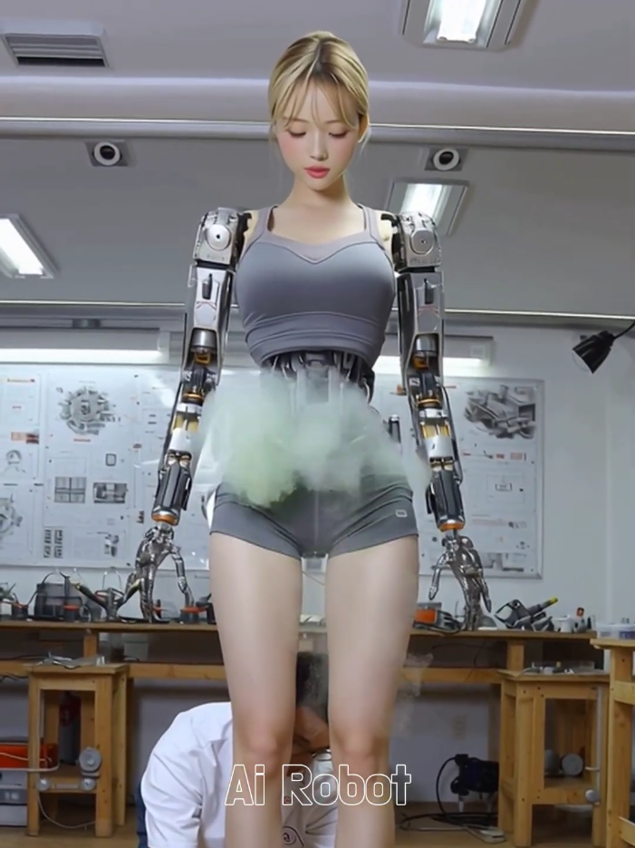 Humanoid robots… do they fart like humans? #ai #robot #humanoid #2025 