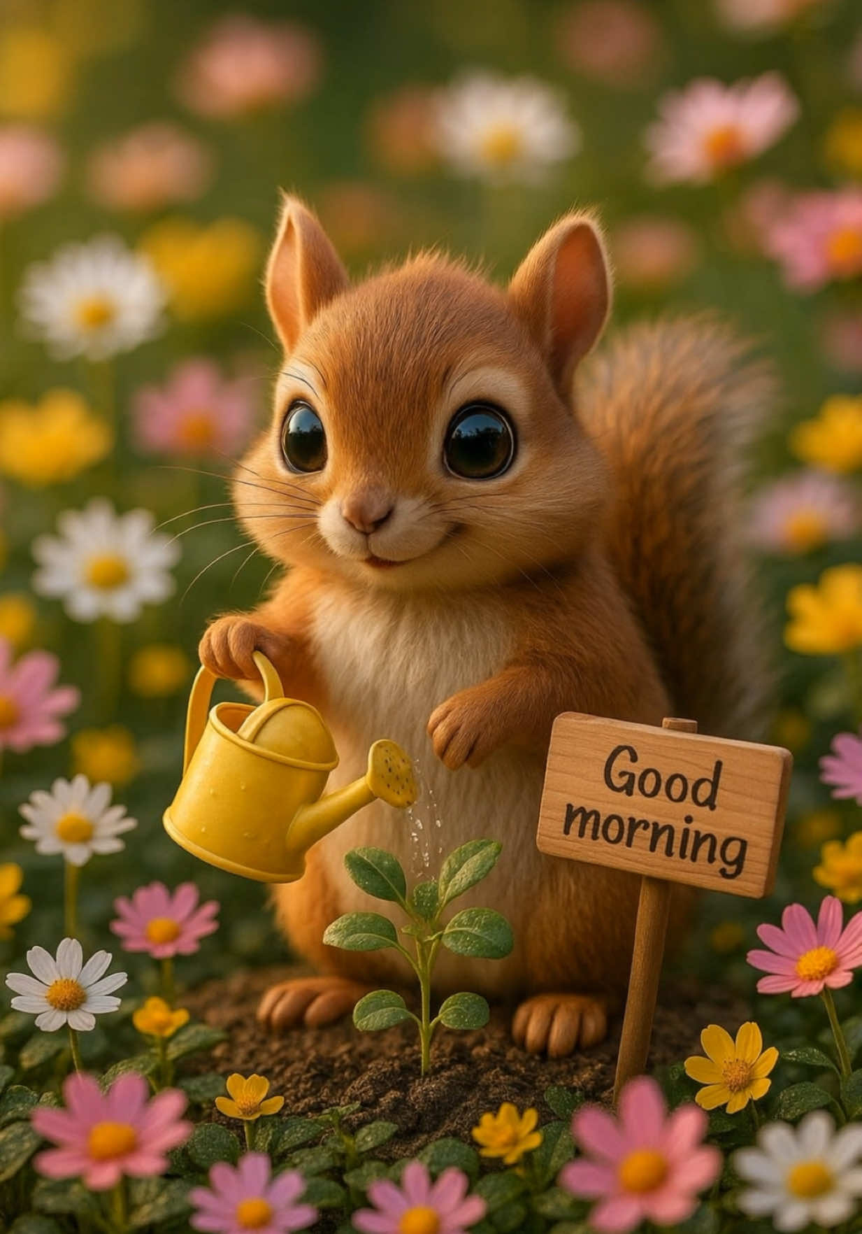 She waters the flowers and smiles like sunshine… How can you not fall in love with this squirrel? 🌼🐿💧  #cute #adorable #squirrel #cutepets #goodmorning #tinyanimals #animalvideos #animals #funnyanimals #naturelovers #tinycreatures #heartmelting #viralvideo #PetsOfTikTok #bichitos #animalesbonitos #mañana #tierliebhaber #süß #niedlich #mignon #bonjour #mignonnerie #animauxmignons #귀엽다 #귀여운동물 #아침인사 #おはよう #かわいい #癒し動画 #癒し #可愛い #早安 #小动物 #萌宠 #khubsurat #सुबह #प्यारा #जानवर #binatangimut #hewanlucu #selamatpagi #귀여운 #아기다람쥐 #동물스타그램 #동물영상 #自然 #かわいすぎる #동물친구들