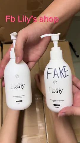 Hally Comparison between fake and original, Fake ones act like water and cannot stay on the skin. #factorywork #taiwan #hally 